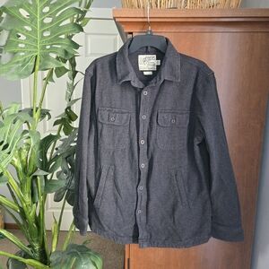 Grayers Dark Gray Casual Button Down Shirt